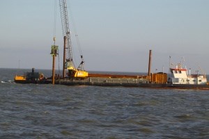 Foto WR nieuws bij stukje smoordruk op Waddenzee 26 maart 2012