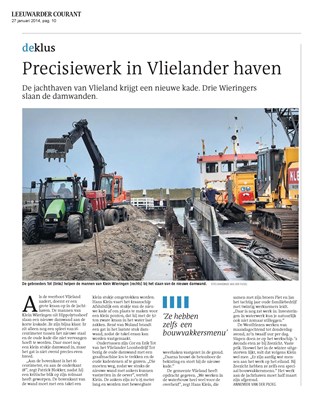 Leeuwarder Courant De Klus 27 januari 2014