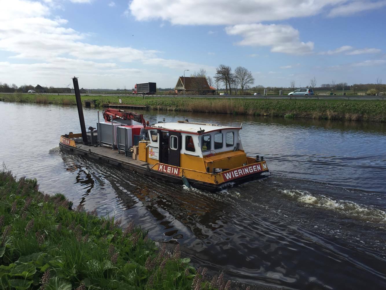 Plaatsen vaarwegbebording provinciale vaarwegen Noord-Holland