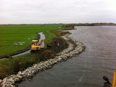 Project stortsteen en grondaanvulling Alkmaardermeer